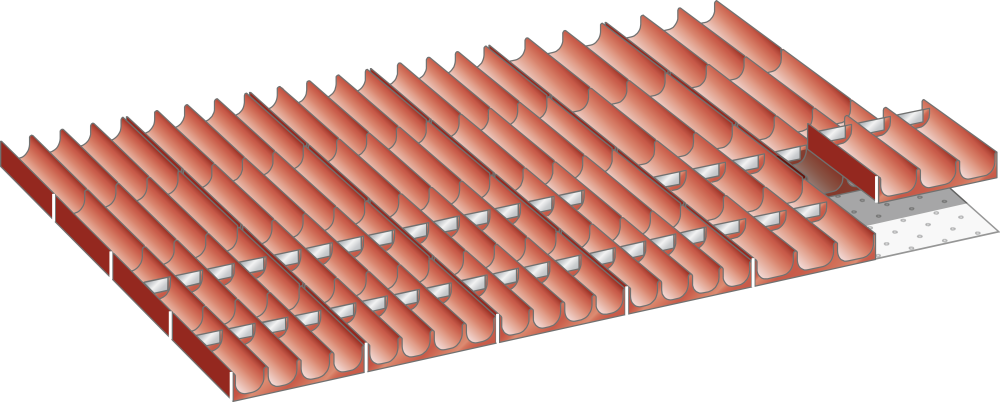 Set Mulden 54x36E (BxTxFH) 918x612x50mm