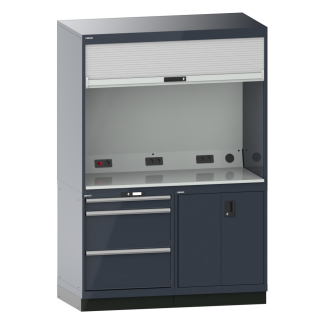 Bild 1: Quality Station 2x36x36E (BxTxH) 1434x725x2100mm GB R7015