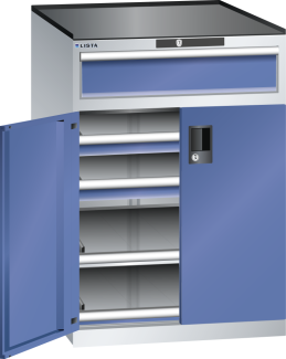 Bild 1: Schubladenschrank 36x36E (BxTxH) 717x753x1020mm RFID Lock R7035/R5005