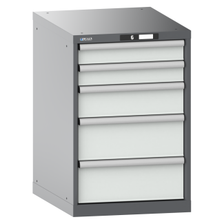 Bild 1: Schubladenschrank 27x36E (BxTxH) 564x725x850mm KEY Lock N6502/R7035