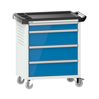 Bild 1: Werkstattwagen 36x27E (BxTxH) 894x525x928mm KEY Lock R7035/R5012