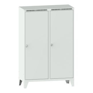 Bild 1: Garderobenschrank (BxTxH) 1200x500x1850mm 4 Abteile R7035/N2000