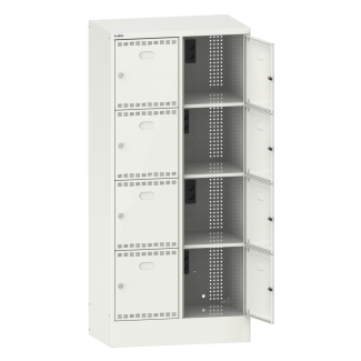 Bild 1: Akku-Ladeschrank (BxTxH) 810x585x1795mm 2x4 F&auml;cher Typ CH R9010