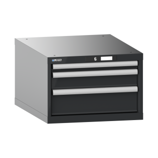 Bild 1: Schubladenschrank 27x36E (BxTxH) 564x725x383mm KEY Lock R7016