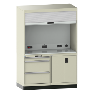 Bild 1: Quality Station 2x36x36E (BxTxH) 1434x725x2100mm GB R7032