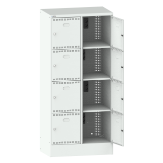 Bild 1: Akku-Ladeschrank (BxTxH) 810x585x1795mm 2x4 F&auml;cher Typ CH R7035