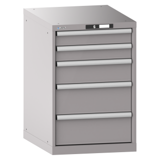 Bild 1: Schubladenschrank 27x36E (BxTxH) 564x725x850mm KEY Lock R9007