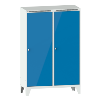 Bild 1: Garderobenschrank (BxTxH) 1200x500x1850mm 4 Abteile R7035/R5012