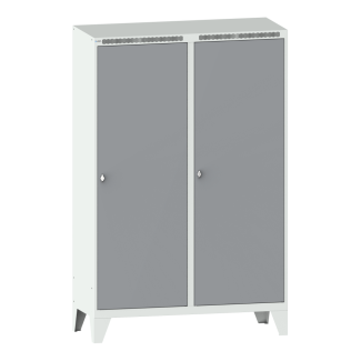 Bild 1: Garderobenschrank (BxTxH) 1200x500x1850mm 4 Abteile R7035/N4502