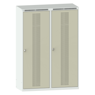 Bild 1: Garderobenschrank (BxTxH) 1200x500x1700mm 4 Abteile R7035/R7032