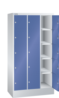 Bild 1: Fächerschrank (BxTxH) 905x500x1695mm 3x5 Fächer R7035/R5010