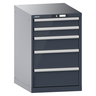 Bild 1: Schubladenschrank 27x36E (BxTxH) 564x725x850mm KEY Lock R7015