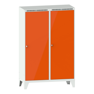 Bild 1: Garderobenschrank (BxTxH) 1200x500x1850mm 4 Abteile R7035/R2004