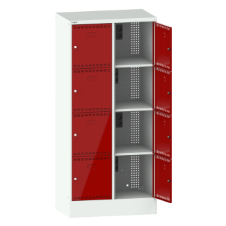 Bild 1: Akku-Ladeschrank (BxTxH) 810x585x1795mm 2x4 Fächer Typ CH R7035/R3003