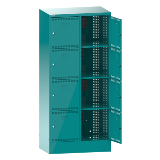 Bild 1: Akku-Ladeschrank (BxTxH) 810x585x1795mm 2x4 F&auml;cher Typ CH R5018