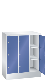 Bild 1: F&auml;cherschrank (BxTxH) 905x500x1095mm 3x3 F&auml;cher R7035/R5010