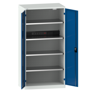 Bild 1: Akku-Ladeschrank (BxTxH) 1000x580x1950mm Typ GB RFID Lock R7035/R5005