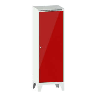 Bild 1: Garderobenschrank (BxTxH) 600x500x1850mm 2 Abteile R7035/R3000