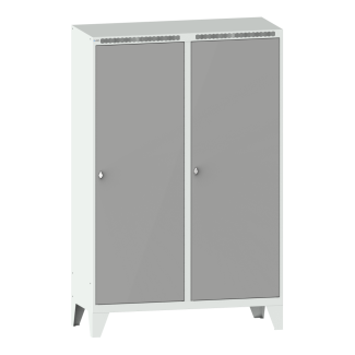 Bild 1: Garderobenschrank (BxTxH) 1200x500x1850mm 4 Abteile R7035/R9006