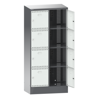 Bild 1: Akku-Ladeschrank (BxTxH) 810x585x1795mm 2x4 F&auml;cher Typ CH N6502/R7035