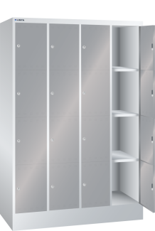 Bild 1: F&auml;cherschrank (BxTxH) 1200x500x1795mm 4x4 F&auml;cher R7035/N4502