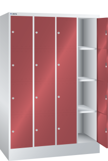 Bild 1: F&auml;cherschrank (BxTxH) 1200x500x1795mm 4x4 F&auml;cher R7035/R3003