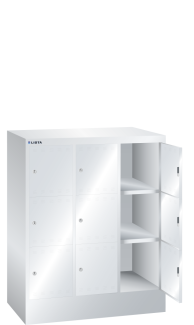 Bild 1: F&auml;cherschrank (BxTxH) 905x500x1095mm 3x3 F&auml;cher R7035/R9010