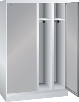 Bild 1: Garderobenschrank (BxTxH) 1200x500x1800mm 4 Abteile R7035/N4502